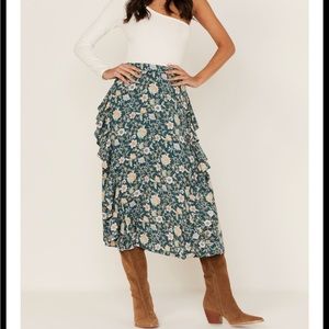 Floral Midi Skirt